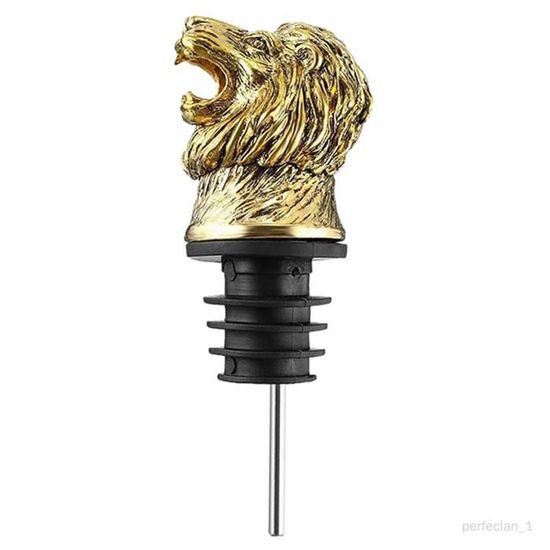 Mousyee Verseur à Vin En Alliage De Zinc - Forme Tête De Cerf Vintage (Noir)