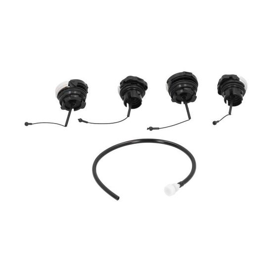 2 Bouchons De Valve Gonflable PVC Pour Bateau/kayak/radeau - Joint Double, Avec Corde, Remplacement Universel