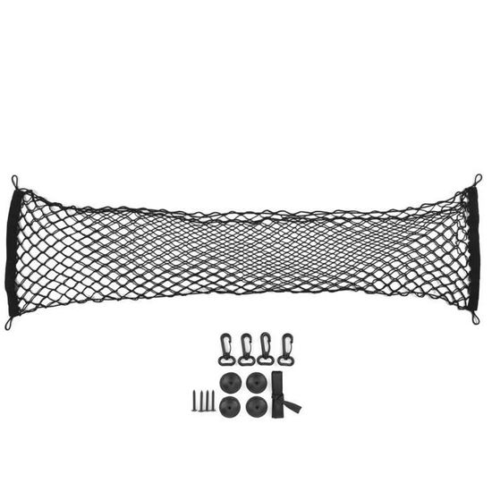 Filet De Rangement Pour Coffre De Voiture – Organisateur Extensible 90x40 Cm, Universel Pour Voiture, SUV, Fourgon - 11