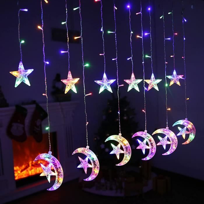 Guirlande Rideau Lumineux Noël 10 Mètres - 400 LED Glaçons - 8 Modes - IP44 étanche - Pour Extérieur