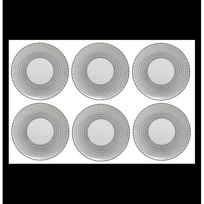 Assiette plate Lunis - D 27 cm - Noir