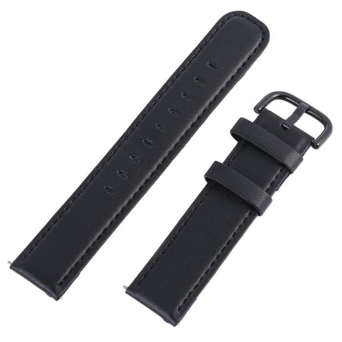 Bracelet de montre en cuir à dégagement rapide 20 mm Compatible pour Samsung Active BRACELET DE MONTRE VENDU SEUL