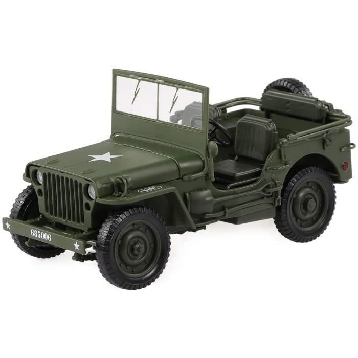 1/18 Voiture de Jouet Militaire Jeep Tactics Modèle Militaire de Voiture Décoration et Cadeau pour Enfants