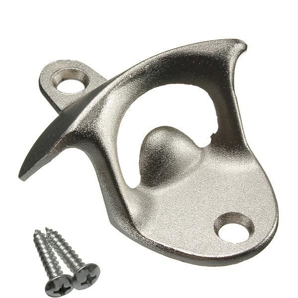 NEUFU 1pc Décapsuleur Mural Tire bouchon Ouvre Bière Bouteille Métal Outil Opener neuf