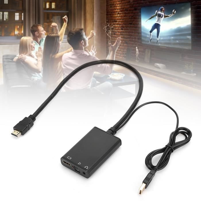 Répartiteur Audio Hdmi En Abs Noir Séparateur Fibre Optique Hdmi Vers Hdmi + Audio (Spdif) 4K * 2K 3D(Noir )-NIM