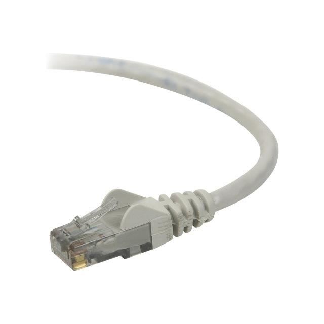 BELKIN Câble RJ45 Lisse UTP - Gris - CAT6 - Mâle/Mâle - 5 m