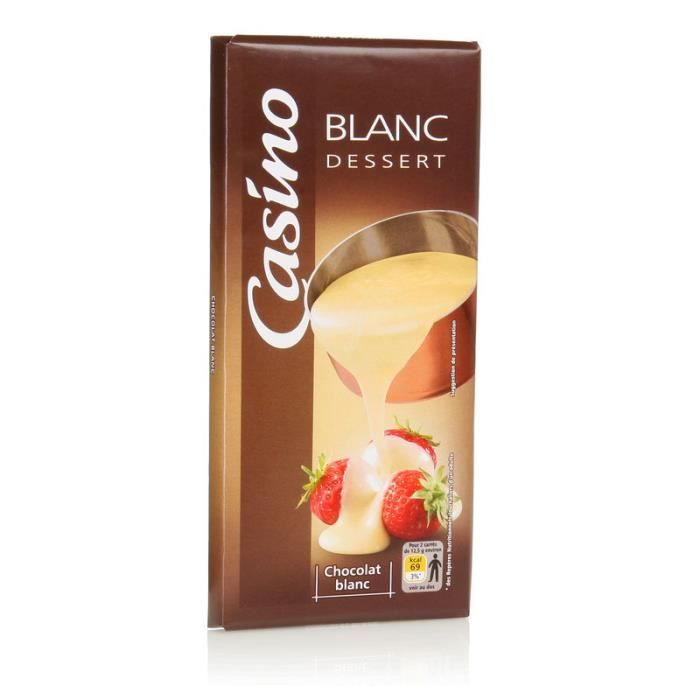 CASINO Dessert au chocolat blanc - 175 g