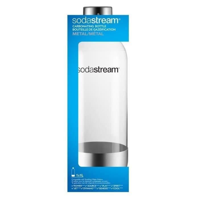 SODASTREAM Bouteille de gazéification grand modèle base métal