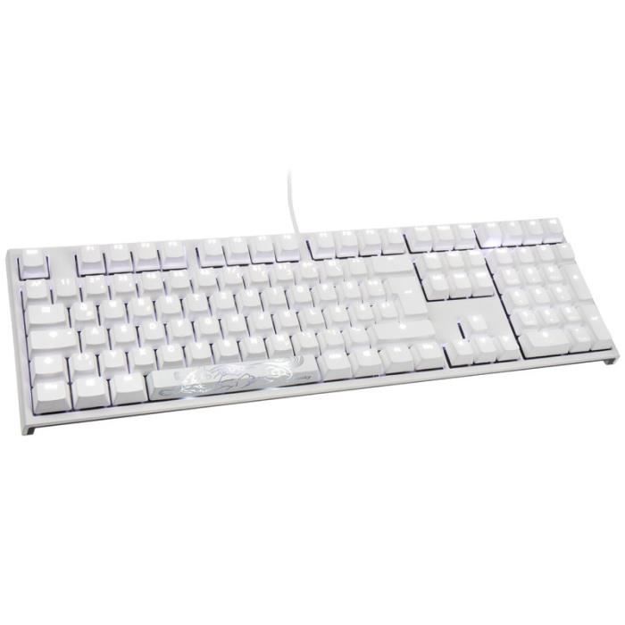 Clavier Ducky ONE 2 White Edition PBT Gaming, MX-Brown, Blanc 0,000000