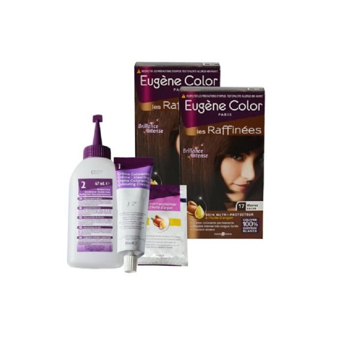 Eugène Color Marron Cacao 17, Crème colorante permanente - La boîte de 115ml