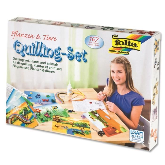 FOLIA Kit Quilling, -Animaux & Plantes-