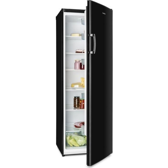 Klarstein Bigboy réfrigérateur grand volume 323 litres - 6 clayettes - bac légumes 0 °c - noir