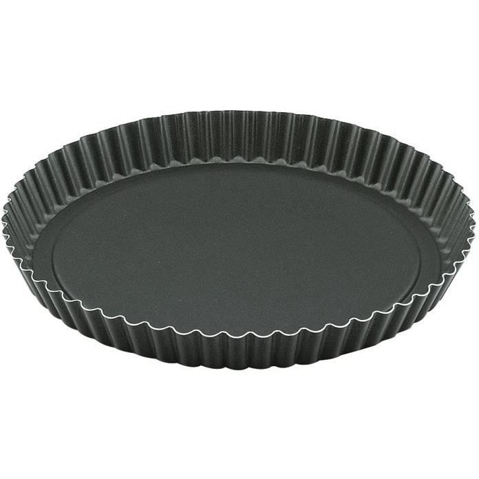 Moule à tarte fond amovible D: 28 cm - aluminium