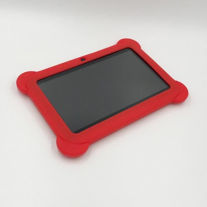 Enfants 7 comprimés pouces Q88 + 512M 4G30W + 30W avec manchon de silicone A (couleurs aléatoires) réglementation américaine (rouge)