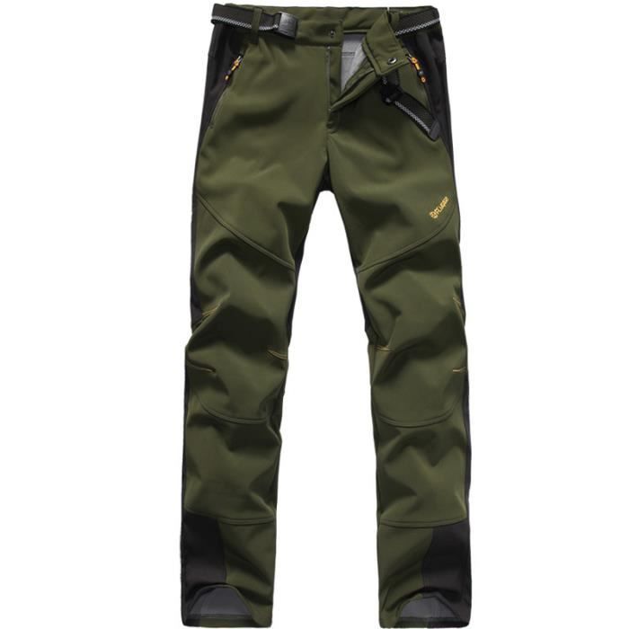 Pantalon Softshell Hommes Femmes Polaire Chaud Pour Trekking Montagne Randonnée Coupe-vent Imperméable Pour Couples Hiver Automne