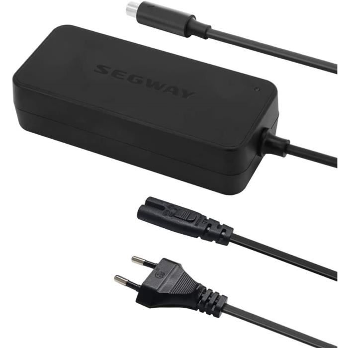 Ninebot Segway Chargeur de Batterie pour Trottinette électrique - Indicateur LED - Charge Plus Rapide