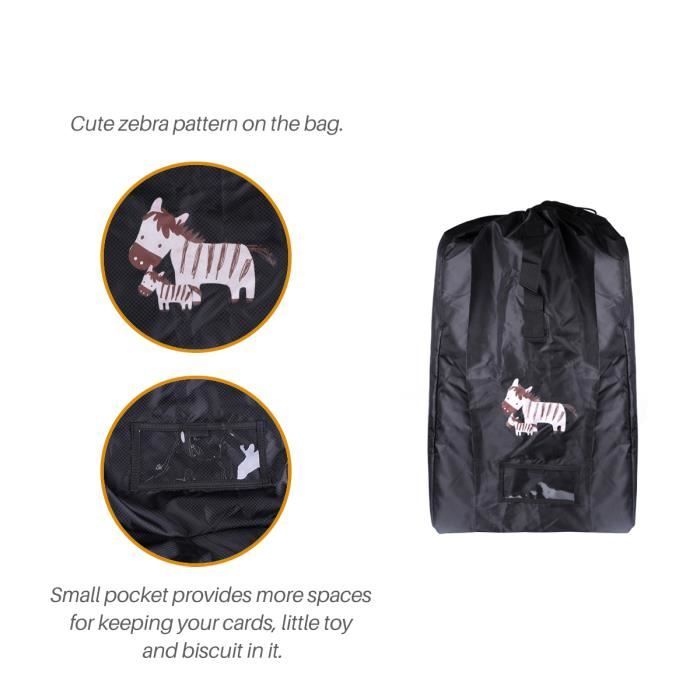 Imperméable Sac de voyage pour siège auto Sac de rangement Avec sangle d'épaule Porte sac à main 44*44*81cm