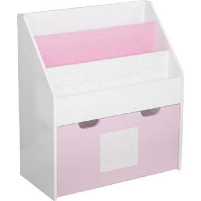 Bibliothèque Enfant -Girl- 70cm Rose