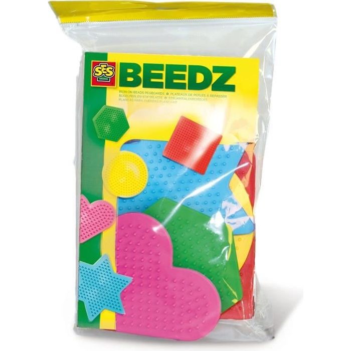 SES CREATIVE Lot de 5 petits plateaux pour perles à repasser