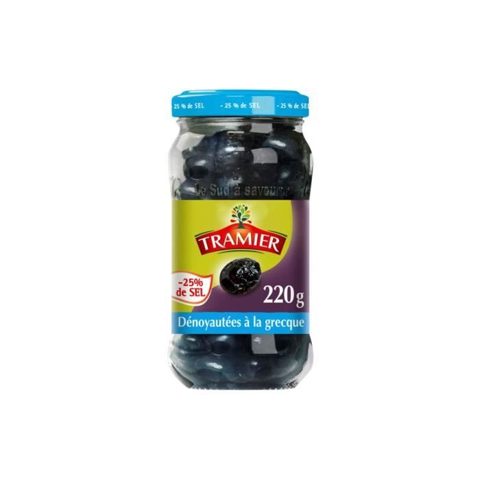 Olive dénoyautée a la grecque Tramier - 220g