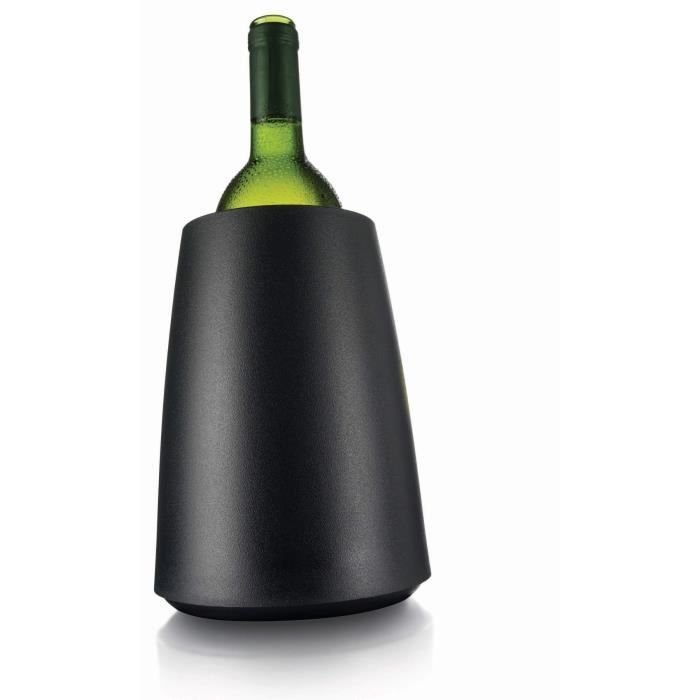 Vacu Vin 3649460 Seau à vin Plastique Noir 20 cm x 14,5 cm 14,5 cm