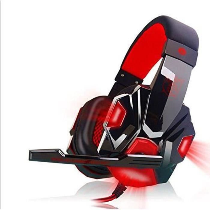 GW27743-KLIM Casque-micro gamer - Casque gaming filaire microphone pour ordinateur PC Jack