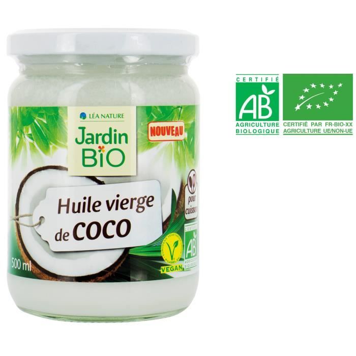 JARDIN BIO Huile vierge de coco bio - 500 ml