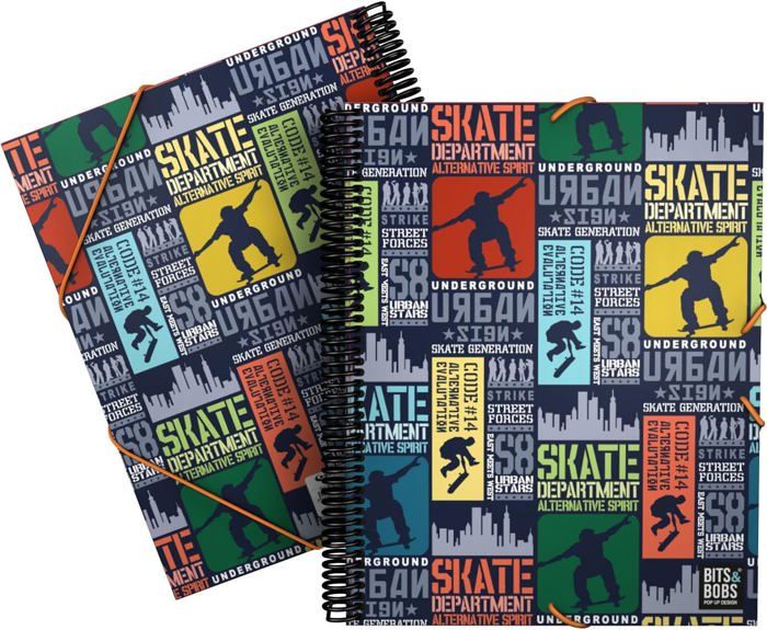 Cahier Spiralé Atoma Avec Pochettes Transparentes/onglets, A4, 60 Feuilles