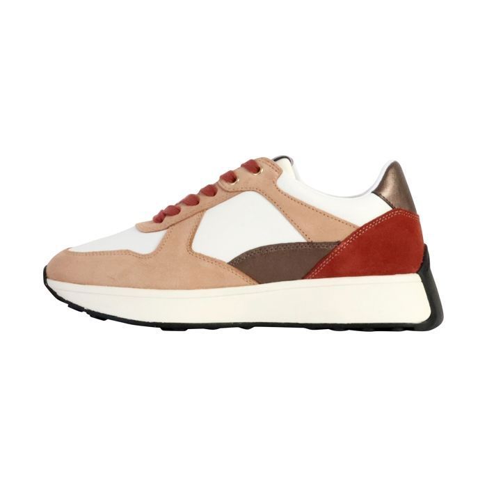 Geox Baskets femme - GEOX - Amabel - Multicolore - Cuir velours - Confort respirabilité