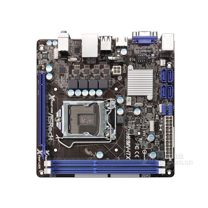 Carte mère ASRock H61MV-ITX Intel H61 LGA 1155 2xDDR3 16GB Mini-ITX Reconditionné -  reconditionné disponible sur Cdiscount Seconde Vie
