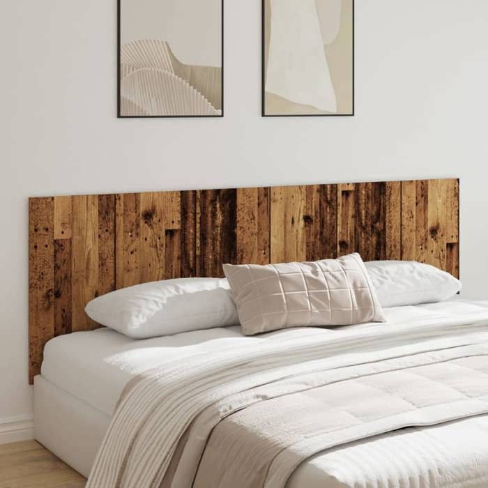 vidaXL Tête de lit murale vieux bois 240x15x80 cm bois dingénierie 856830