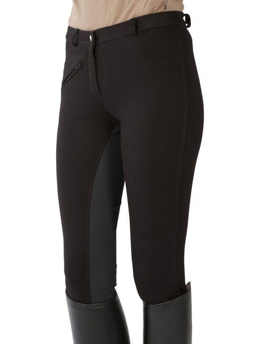 Pantalon déquitation - PFIFF - 101197-57-46 - coton/élasthanne - fond intégral lavable - femme noir Pantalon déquitation - PFIFF - 101197-57-46 - coton/élasthanne - fond intégral lavable - femme noir