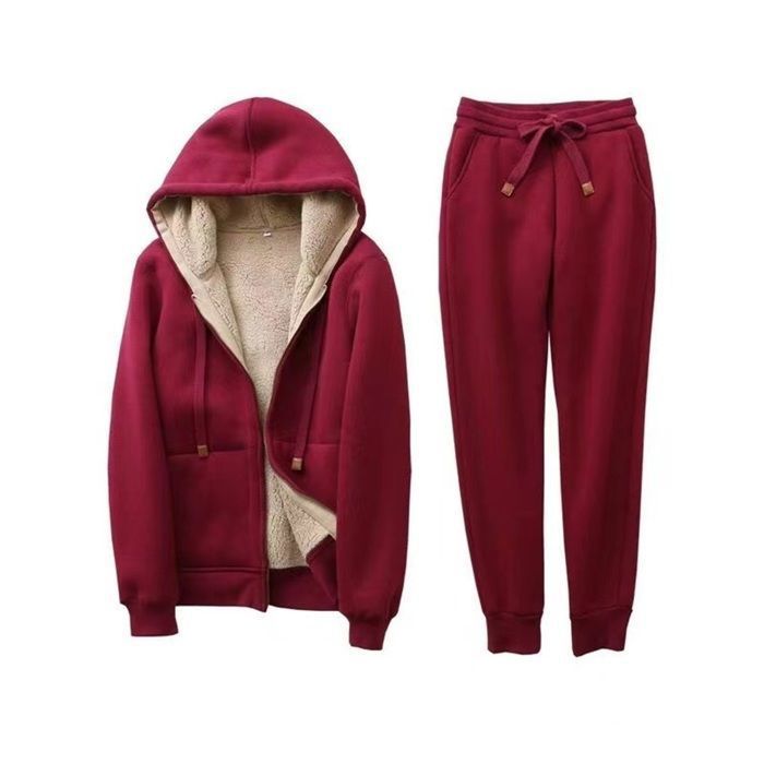 Ensembles sportswear - 2 Pièces Survêtement Femme Ensemble - Chaud Sweat-Shirt à Capuche et Pantalon Jogging Ensembles sportswear - 2 Pièces Survêtement Femme Ensemble - Chaud Sweat-Shirt à Capuche et Pantalon Jogging