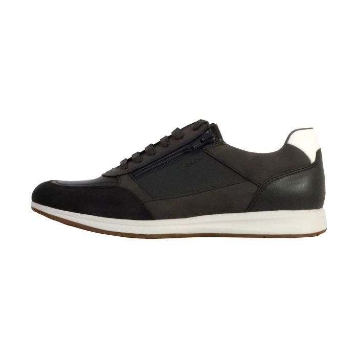 Geox Baskets - GEOX - Avery A - Nubuck - Zip - Graphite