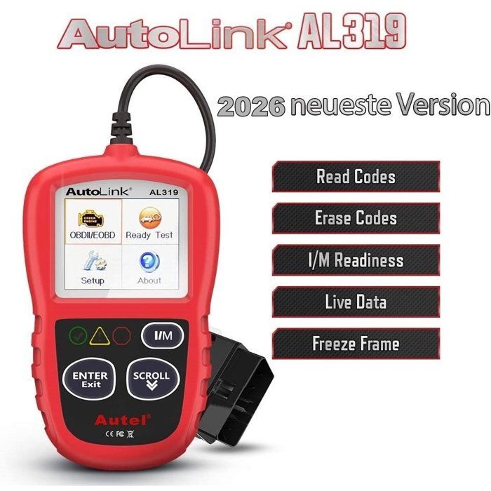 AUTEL AL319 Valise de Diagnostic Auto OBD2 Outils - Lecteur de Code Un-Clic - Multimarque - Menu en français