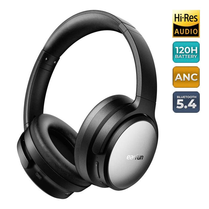 Casque audio - EarFun - Tune Pro - Bluetooth v5.4 - Réduction active de bruit - Hi-Res Audio