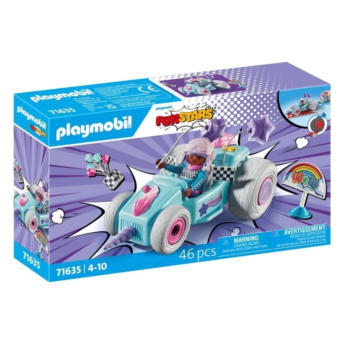 PLAYMOBIL 71635 Jeune fille licorne et kart Funstars 46 pièces dès 4 ans