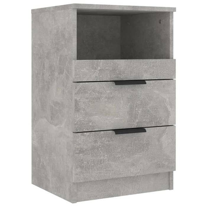FAF-NEUF* Chevet de lit Table de nuit - Gris béton - Bois dingénierie JUILLET613773