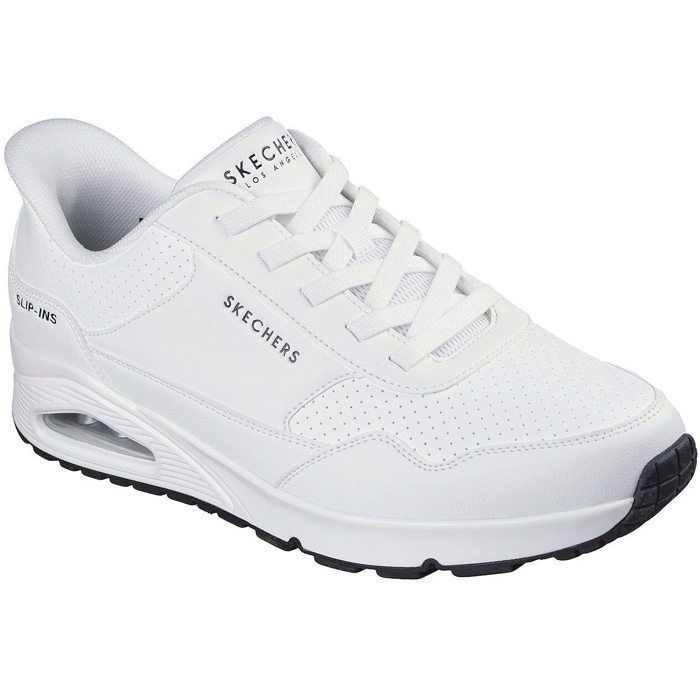 Skechers Baskets - SKECHERS - Uno-banksia Luxe - Cuir écologique - Blanc - Homme