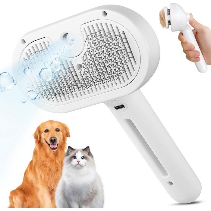 Meilleurs prix pour Brosse pour chien peigne pour chat brosse à vapeur 3 en 1 pour chat brosse pour la perte de poils brosse de nettoyage po CAMION