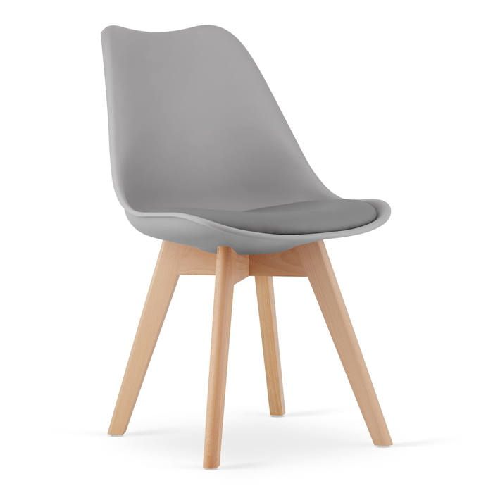 KOMODEE Chaise MARCARIA grise x 1 49x82x43 cm