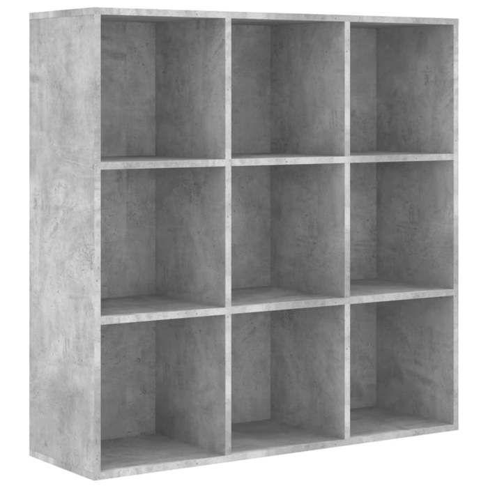 Réduction - Bibliothèque en bois，Meuble Étagère - gris béton 98x29x975 cm - Bois dingénierie @41340