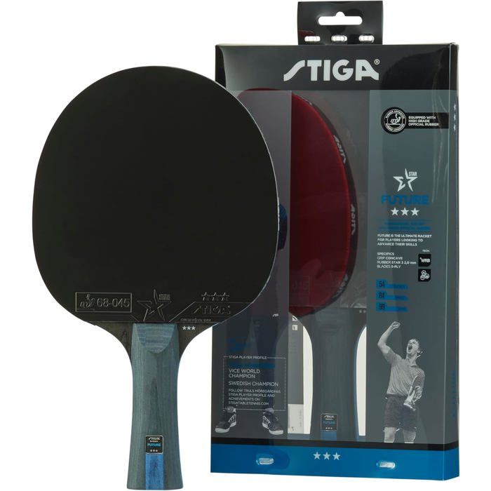 STIGA Raquette de Tennis de Table Cybershape 1-Star - Bon Contrôle et