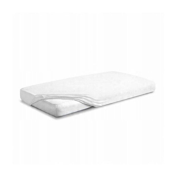 Drap housse - MULTITEX - Drap éponge - 150/160x190/200x30 - Élastique - Blanc