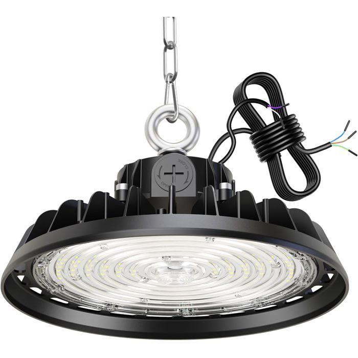 Projecteur LED UFO 150W 15000lm 6500K IP65 - Éclairage Entrepôt Atelier Garage Haute Performance