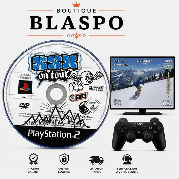 Ea Sports Big Ssx On Tour – PS2 – Cd Seul Sans Boîtier – Sports Extrêmes