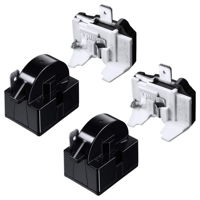 Pack De 2 Relais De Démarrage HQRP QP2-4,7 Ohms 1 Broche PTC – Compatible Vinotemp