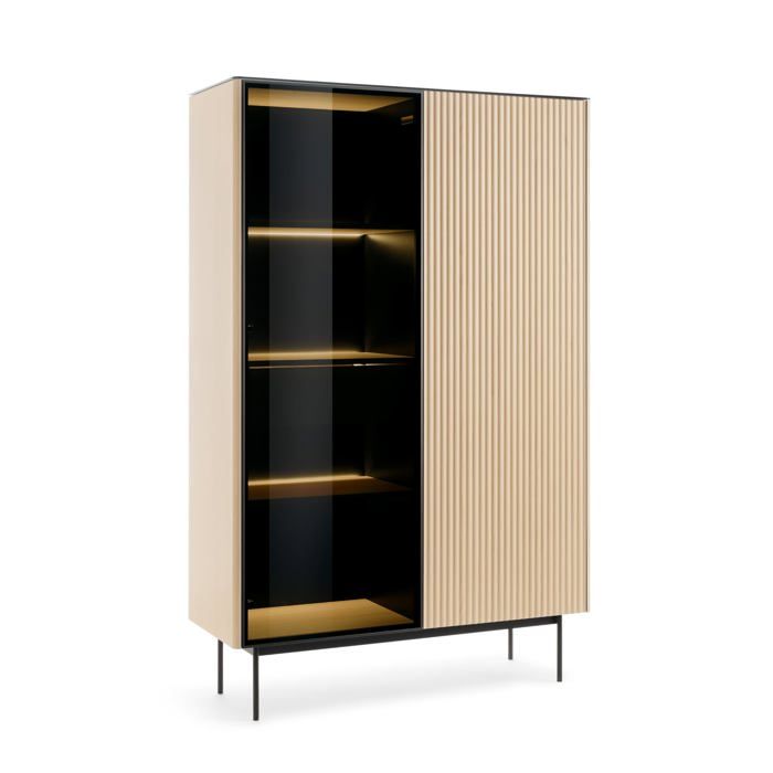 Vitrine chêne Vincenza 107 x 163 x 39 cm
