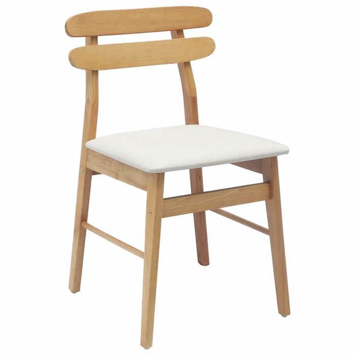 ShieldPro®Lot de 2 Chaises à manger Scandinaves - CLOUD - Meuble de Cuisine - 2 Personnes - Naturel et clair 8248559