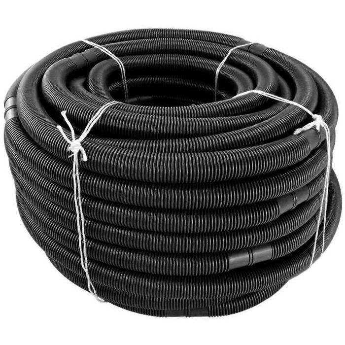 Tuyau de piscine - Virex® - 32 mm - 6 m - Flexible - Anti-UV - Résistant au chlore - PE - Noir